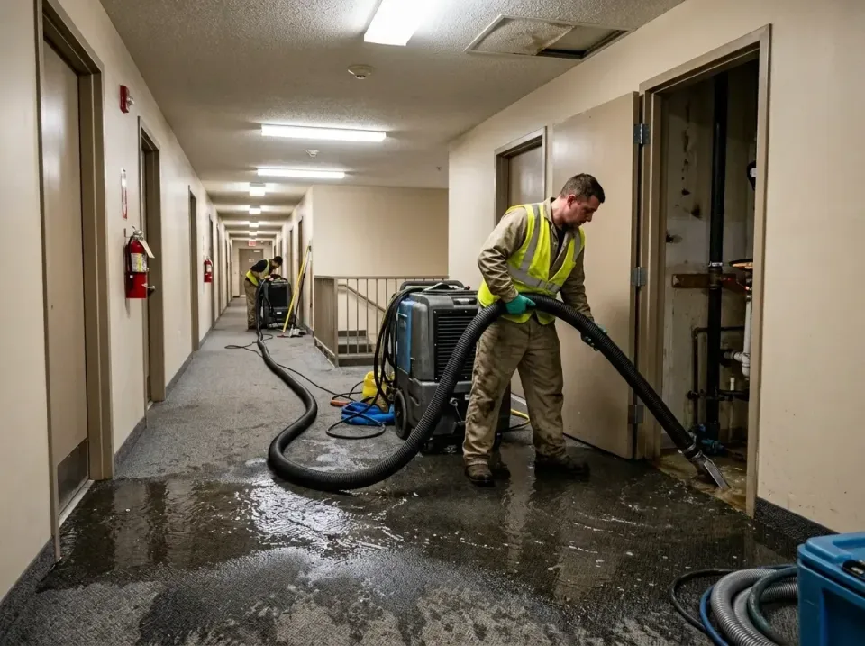 multi-unit-apartment-hallway-f-005 — frequently asked questions, Emergency Burst Pipe Water Extraction & Removal in Port Nec…